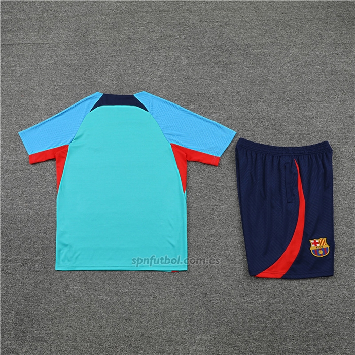Chandal del Barcelona Manga Corta 2022-2023 Verde - Pantalon Corto